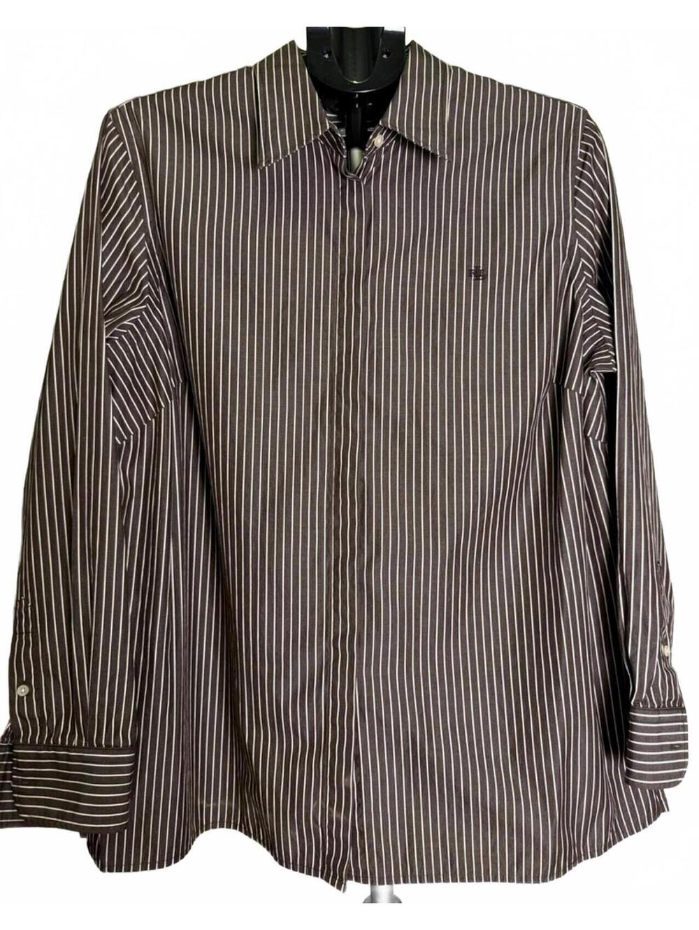 RALPH LAUREN WOMEN'S SHIRT LONG SLEEVE BUTTON DOWN 1X 100%COTTON PIN STRIPE NWOT